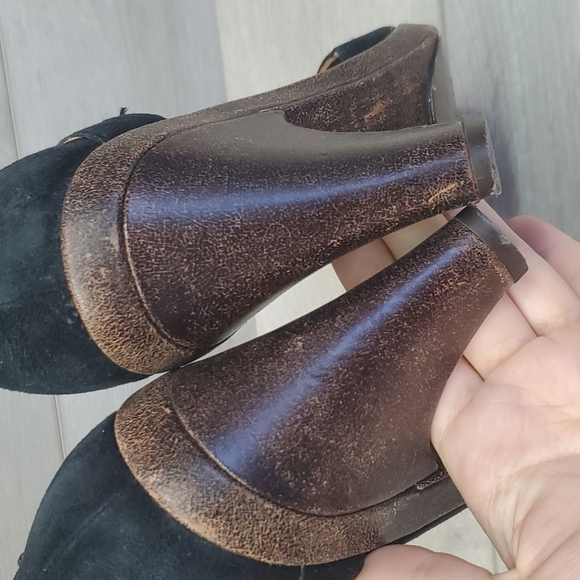 Coclico Womens Suede Ankle Strap Heels Open Toe Sandals Shoes sz 38 US 7.5 - Picture 9 of 15